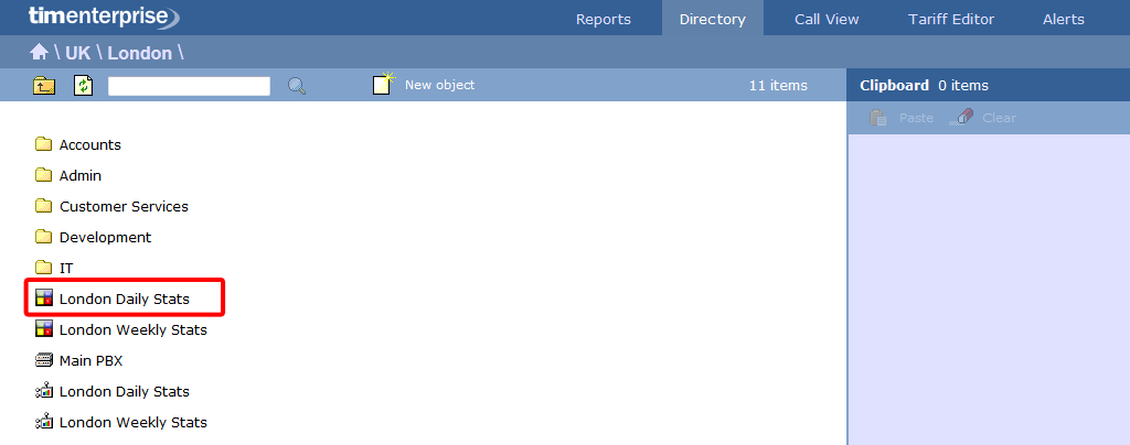 display board in directory