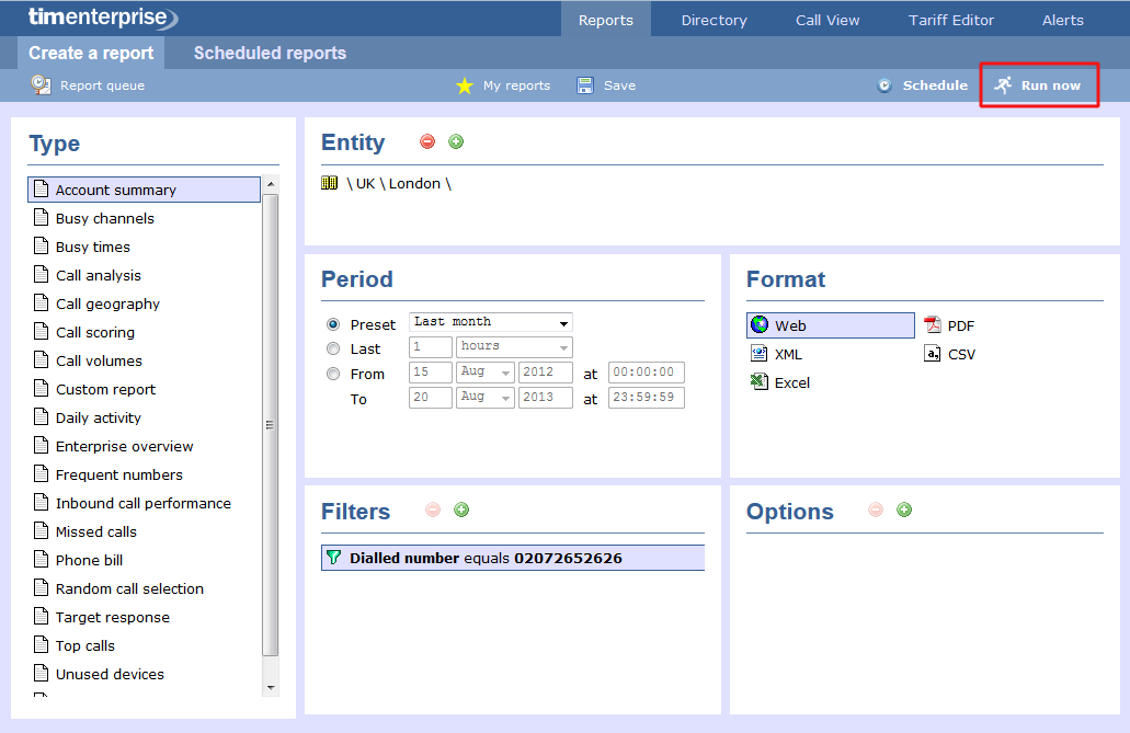 Account Summary - Creating