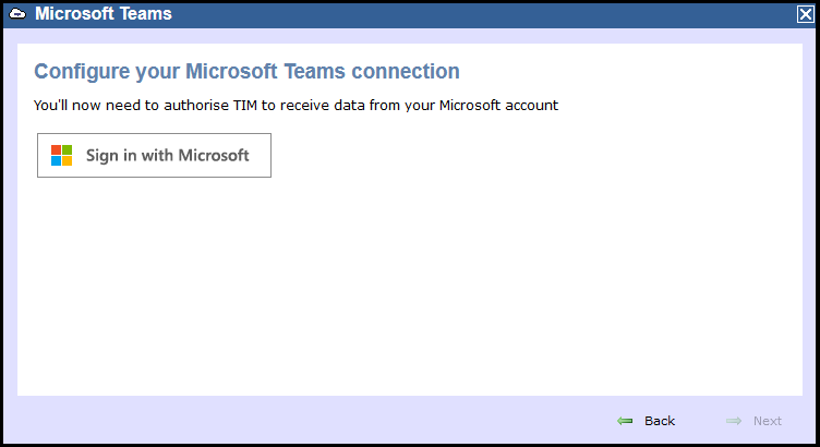 Configure Teams Sign In