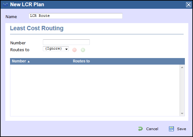 LCR Plan properties