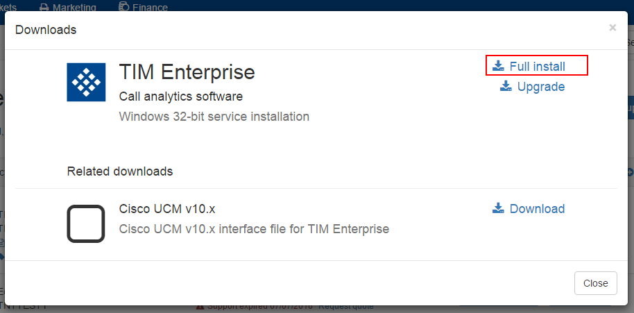 test tim database connection