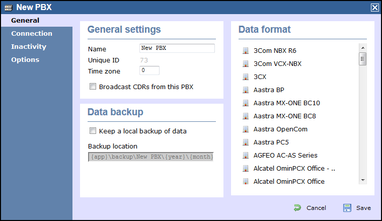 PBX Object