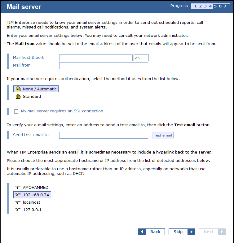 TIM Enterprise config 4