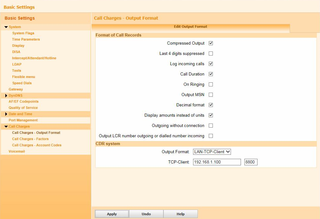 smdr config panel