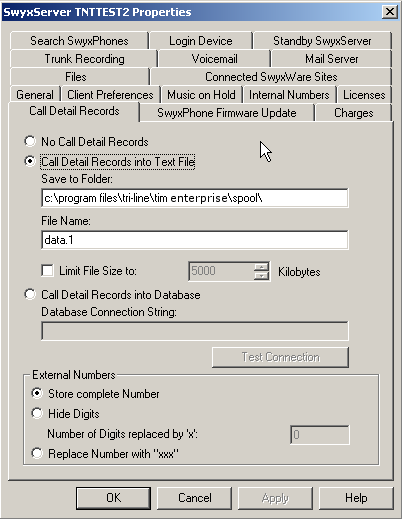 swyx file output properties