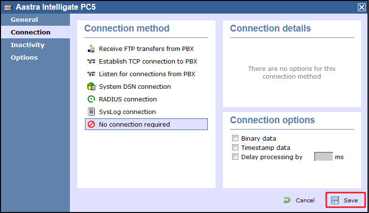 TIM Enterprise Astra No Connection