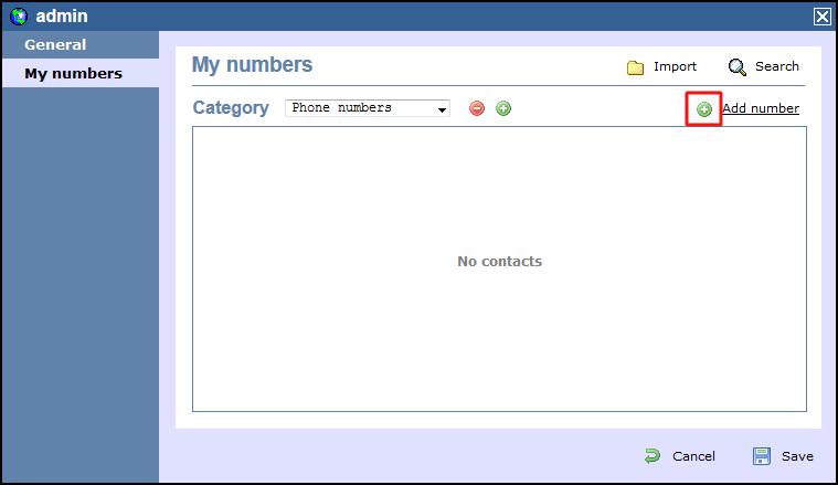 Adding contacts manually